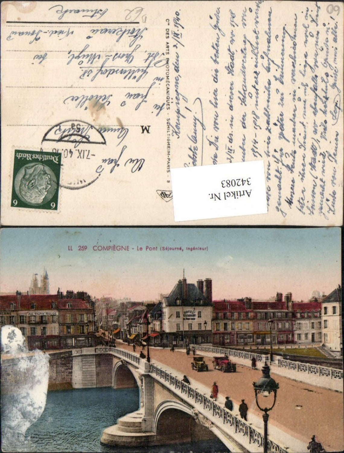342083,Picardie Oise Compiegne Le Pont Brücke