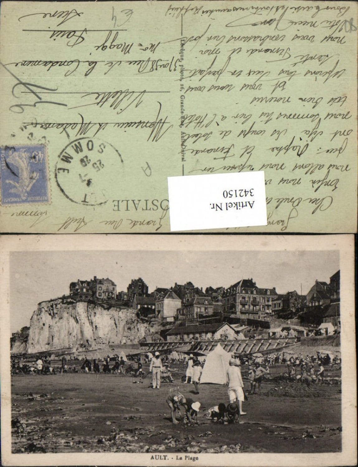 342150,Picardie Somme Ault La Plage Strand Strandleben