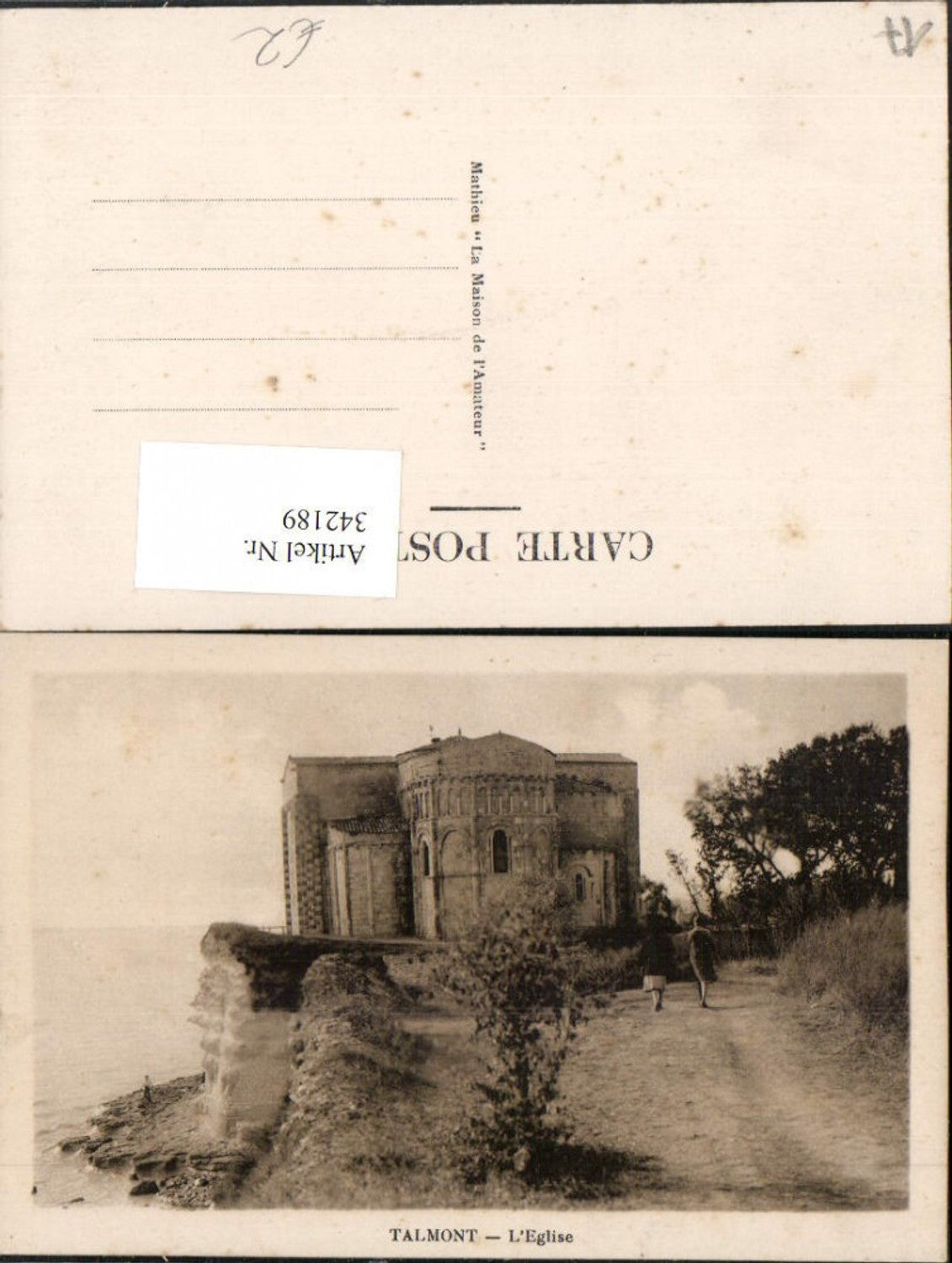 342189,Poitou-Charentes Charente-Maritime Talmont L'Eglise Kirche