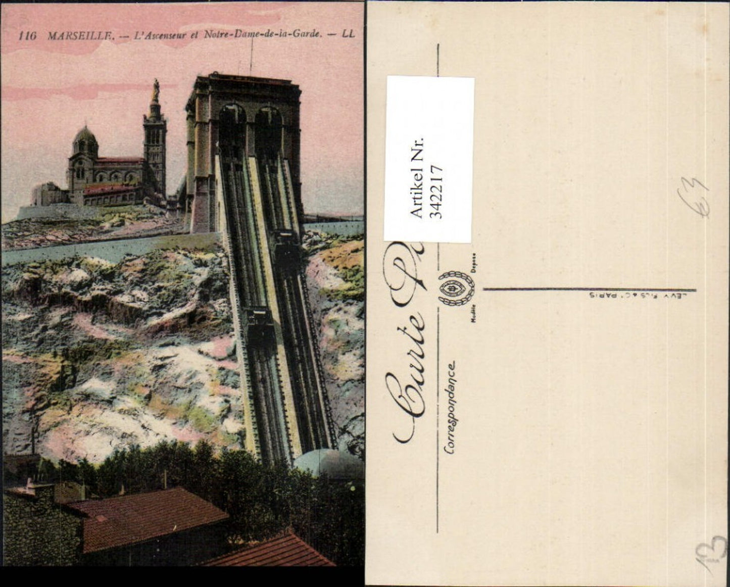 342217,Provence-Alpes-Cote-Azur Bouches-de-Rhone Marseille Ascenseur and Notre-Dame elevator