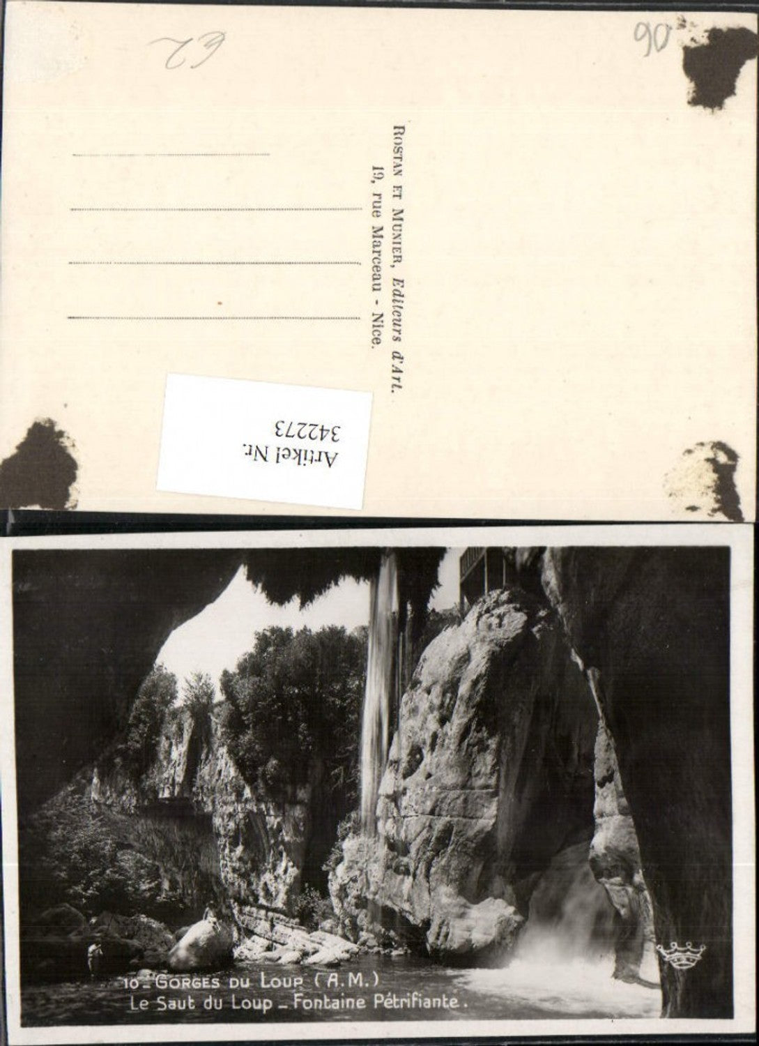 342273,Provence-Alpes-Cote-Azur Alpes-Maritimes Gorges du Loup Saut du Loup Fontaine Petrifiante