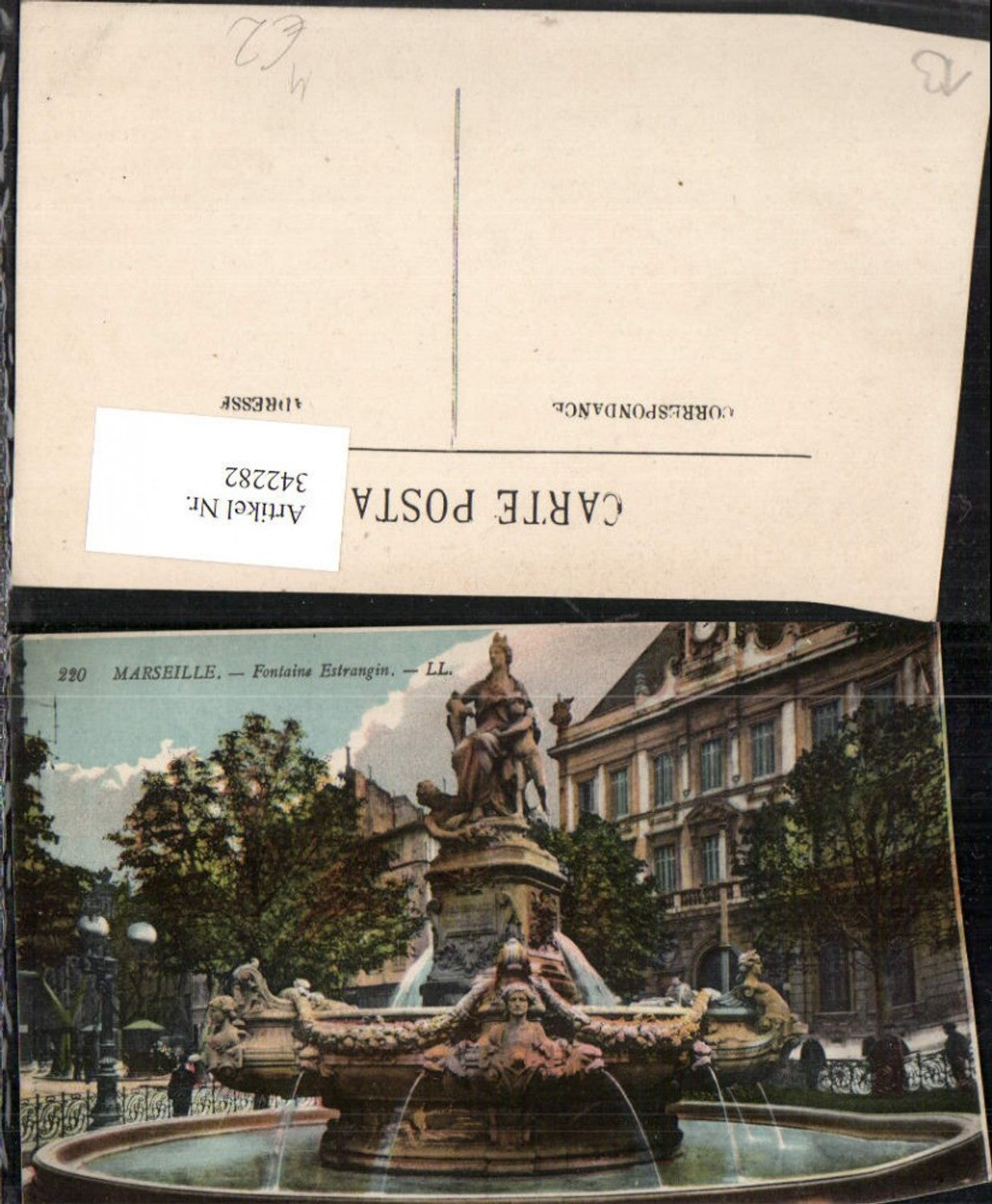 342282,Provence-Alpes-Cote-Azur Bouches-de-Rhone Marseille Fontaine Estrangin Brunnen