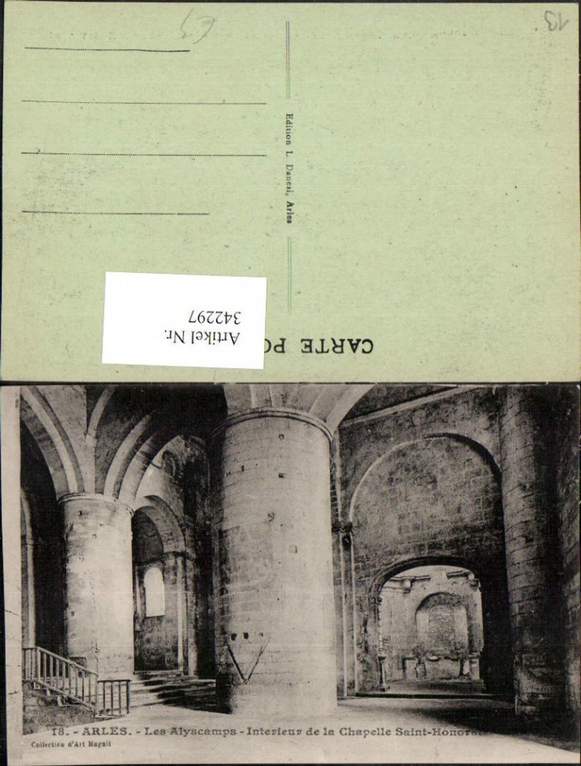 342297,Provence-Alpes-Cote-Azur Bouches-de-Rhone Arles Alyscamps Interieur Chapelle