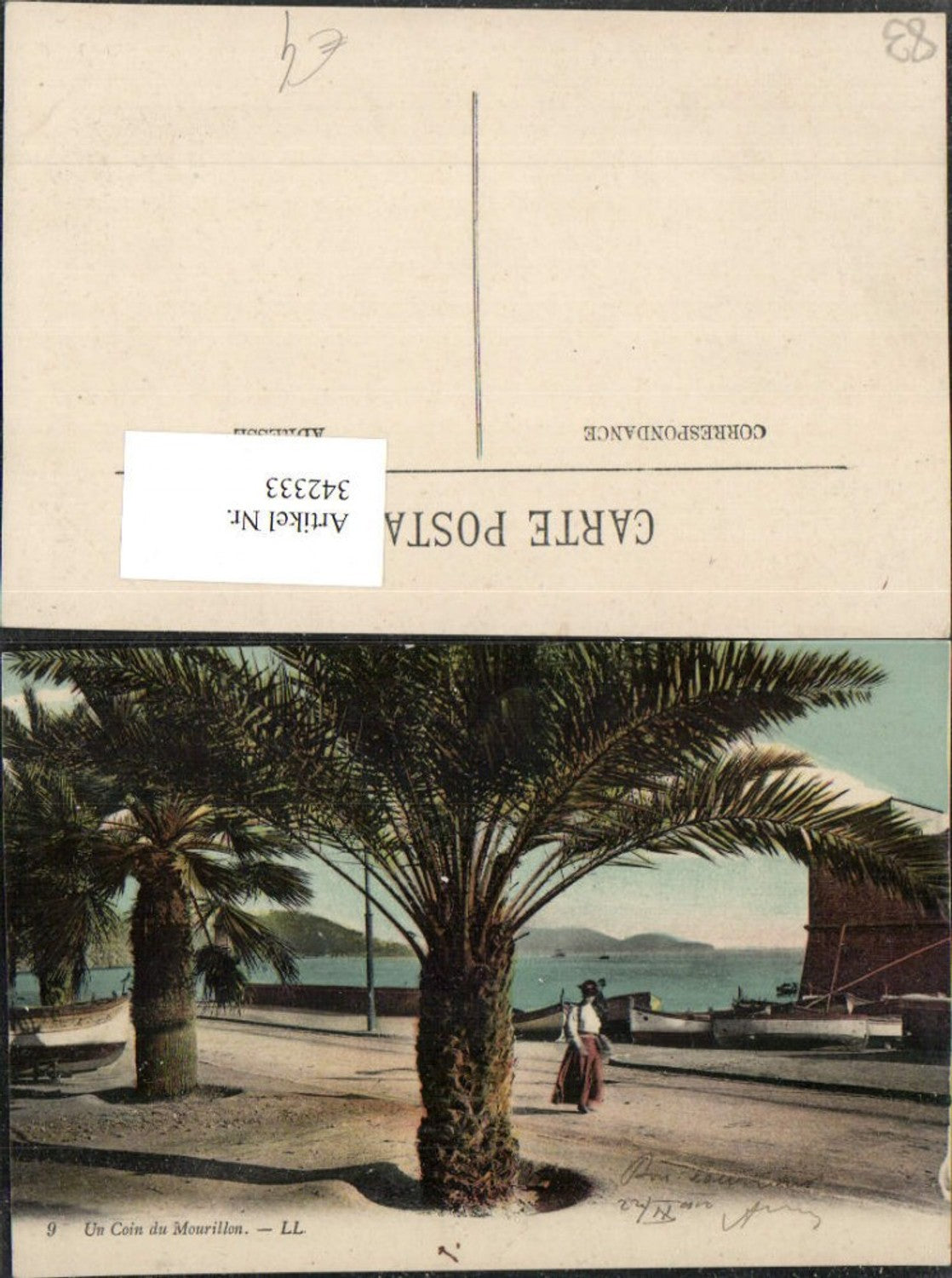 342333,Provence-Alpes-Cote-Azur Var Un Coin du Mourillon Palmen Boote