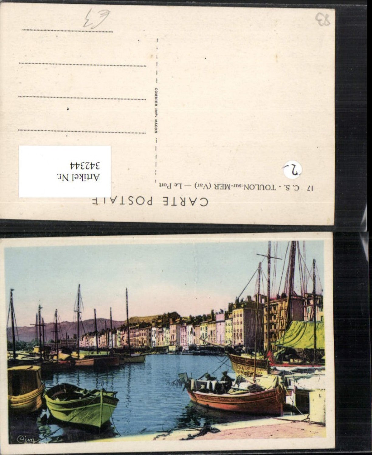 342344,Provence-Alpes-Cote-Azur Var Toulon-sur-Mer Le Port Hafen Segelboote Boote