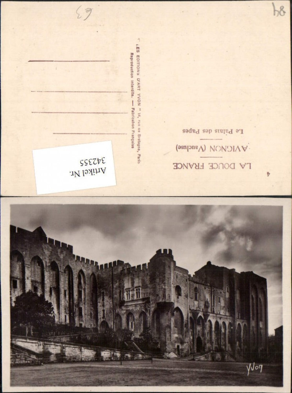 342355,Provence-Alpes-Cote-Azur Vaucluse Avignon Le Palais des Papes