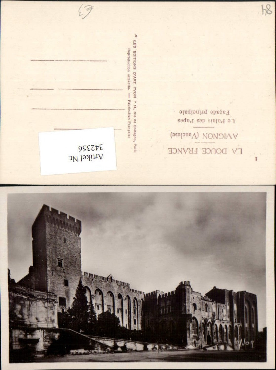 342356,Provence-Alpes-Cote-Azur Vaucluse Avignon Le Palais des Papes