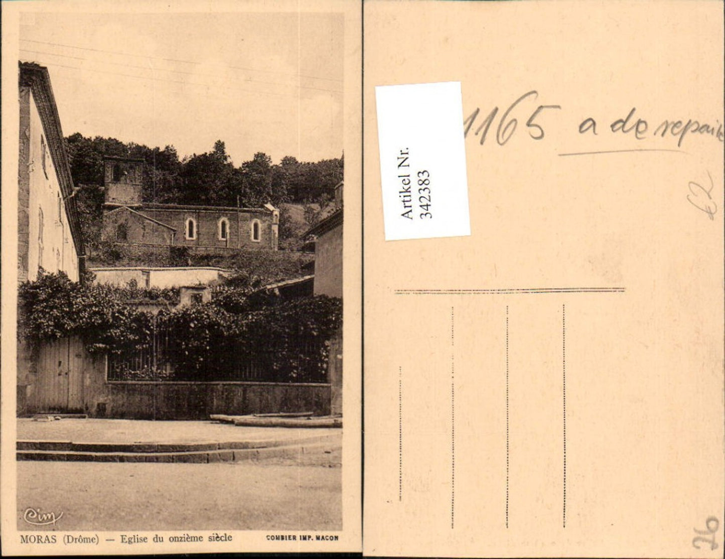 342383,Rhone-Alpes Drome Moras Eglise du onzieme siecle Kirche