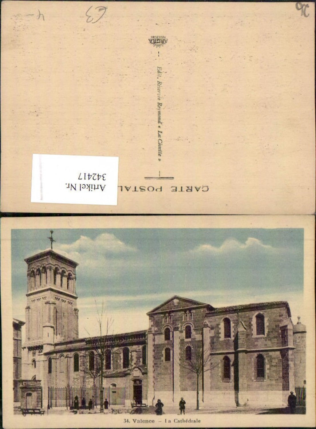 342417,Rhone-Alpes Drome Valence La Cathedrale Kirche