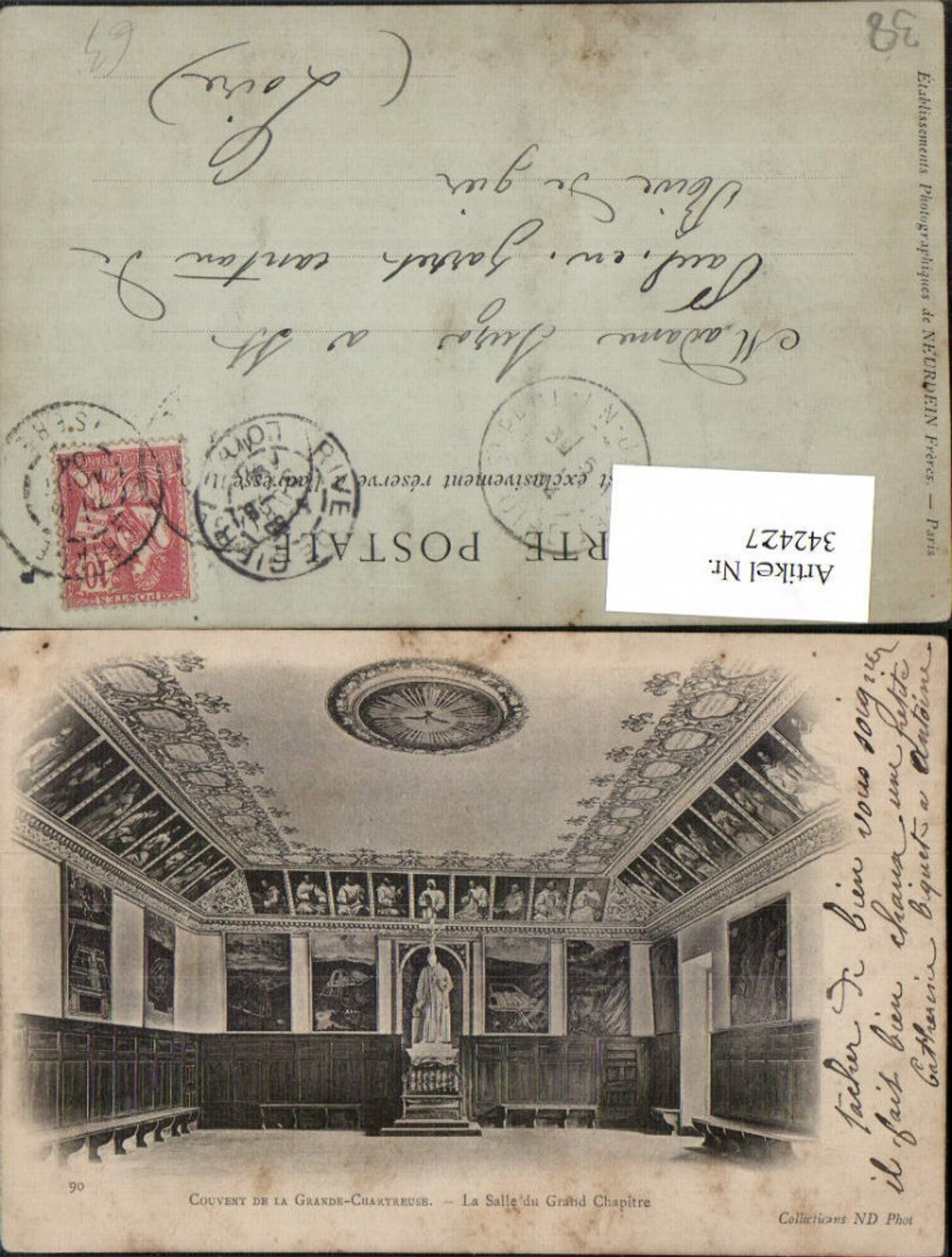 342427,Rhone-Alpes Isere Couvent de la Grande Chartreuse Salle du Grand Chapitre