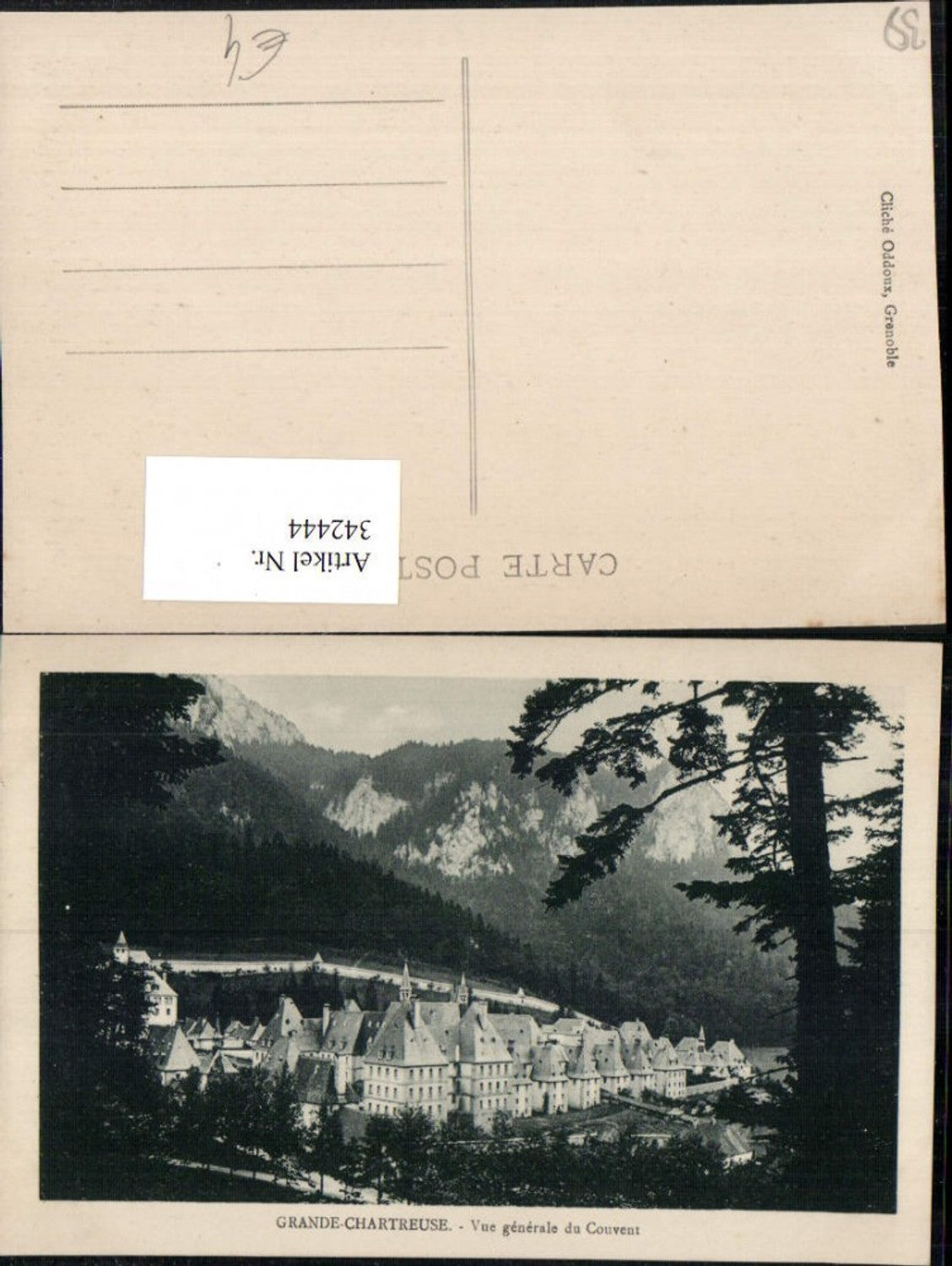 342444,Rhone-Alpes Isere Grande-Chartreuse Vue generale du Covuent Kartause