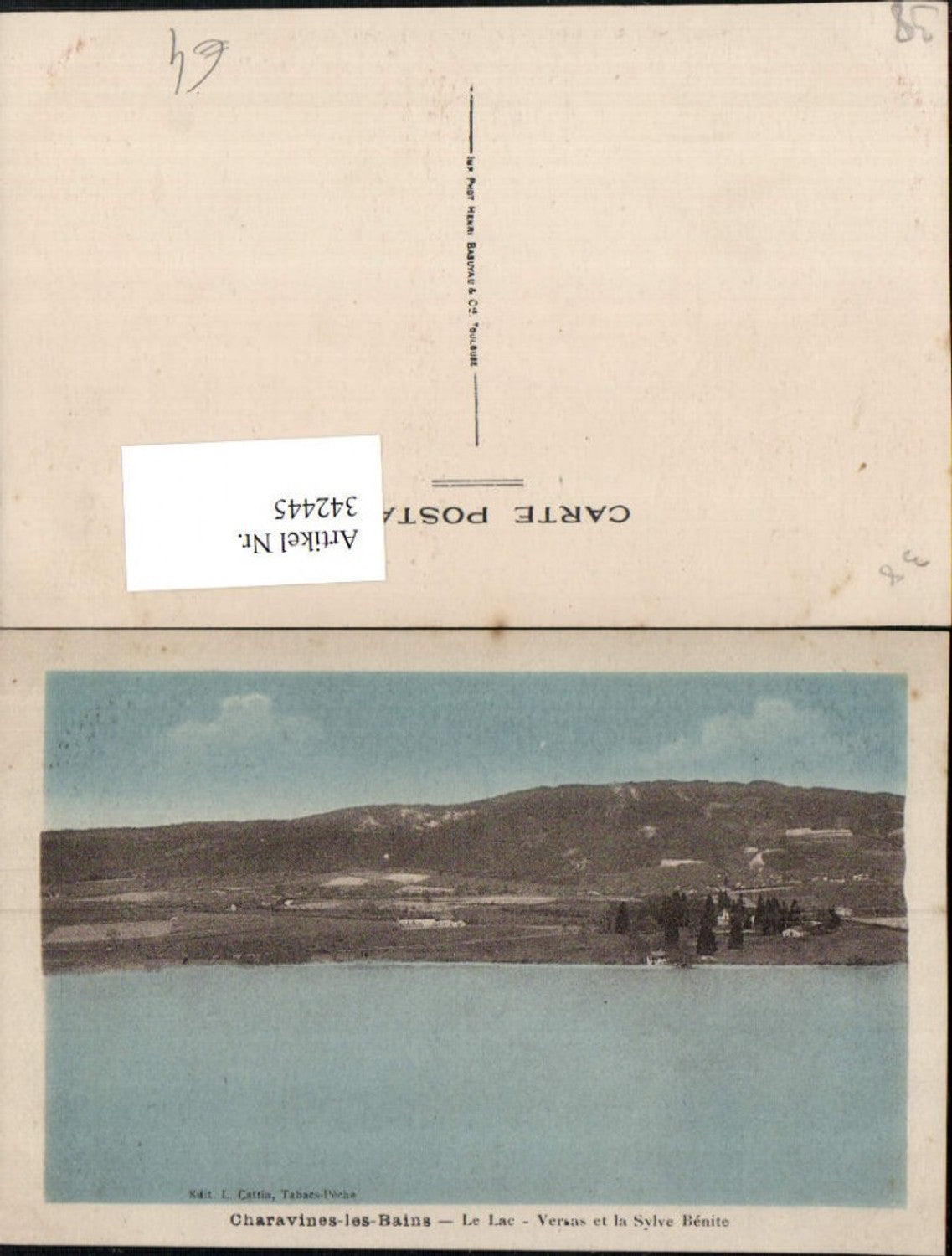 342445,Rhone-Alpes Isere Charavines-les-Bains Le Lac Versas et la Sylve Benite See