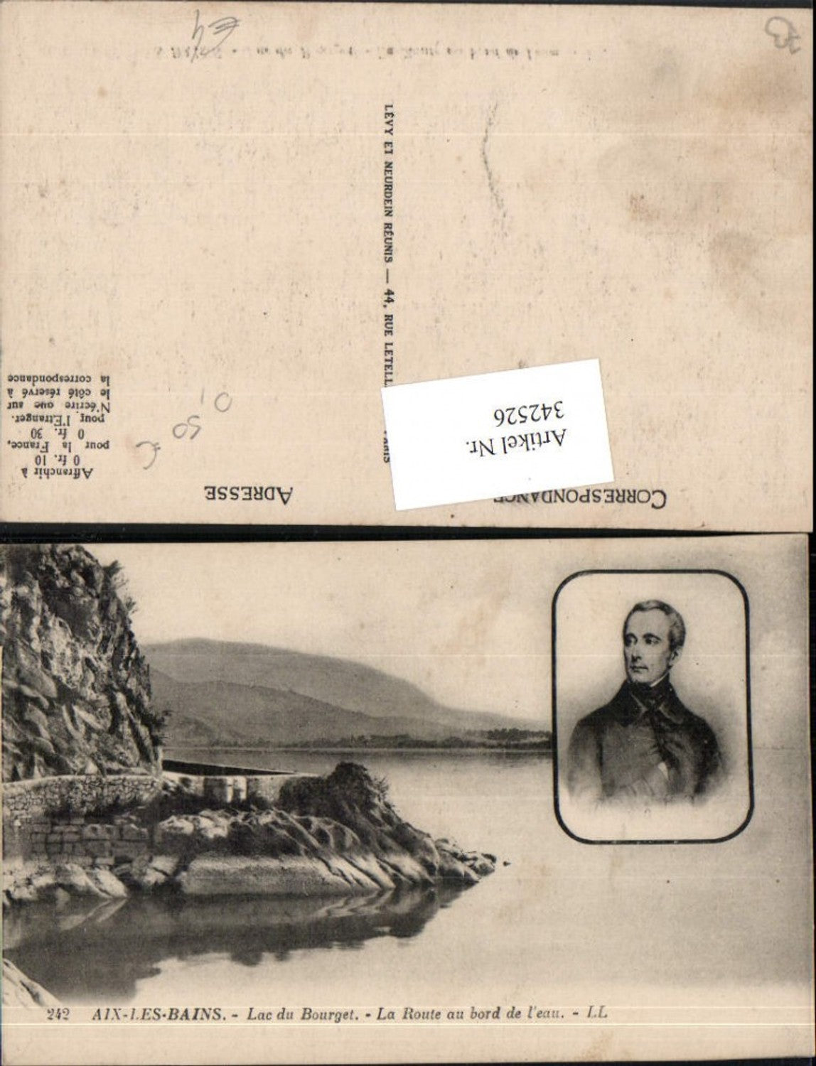 342526,Rhone-Alpes Savoie Aix-les-Bains Lac du Bourget La Route au bord de l'eau Portrait
