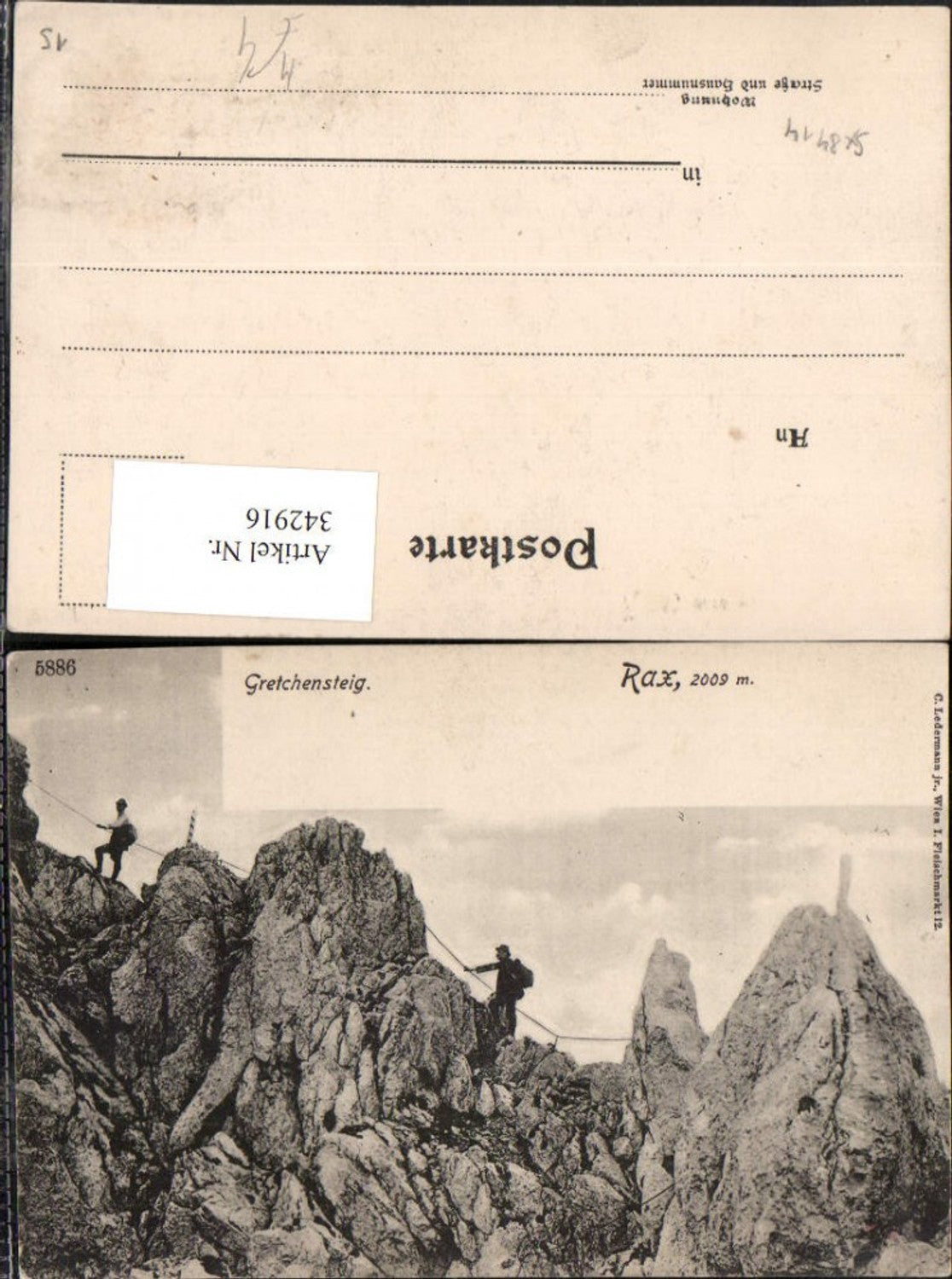 342916,Rax Gretchensteig b. Reichenau Kletterer Bergsteiger