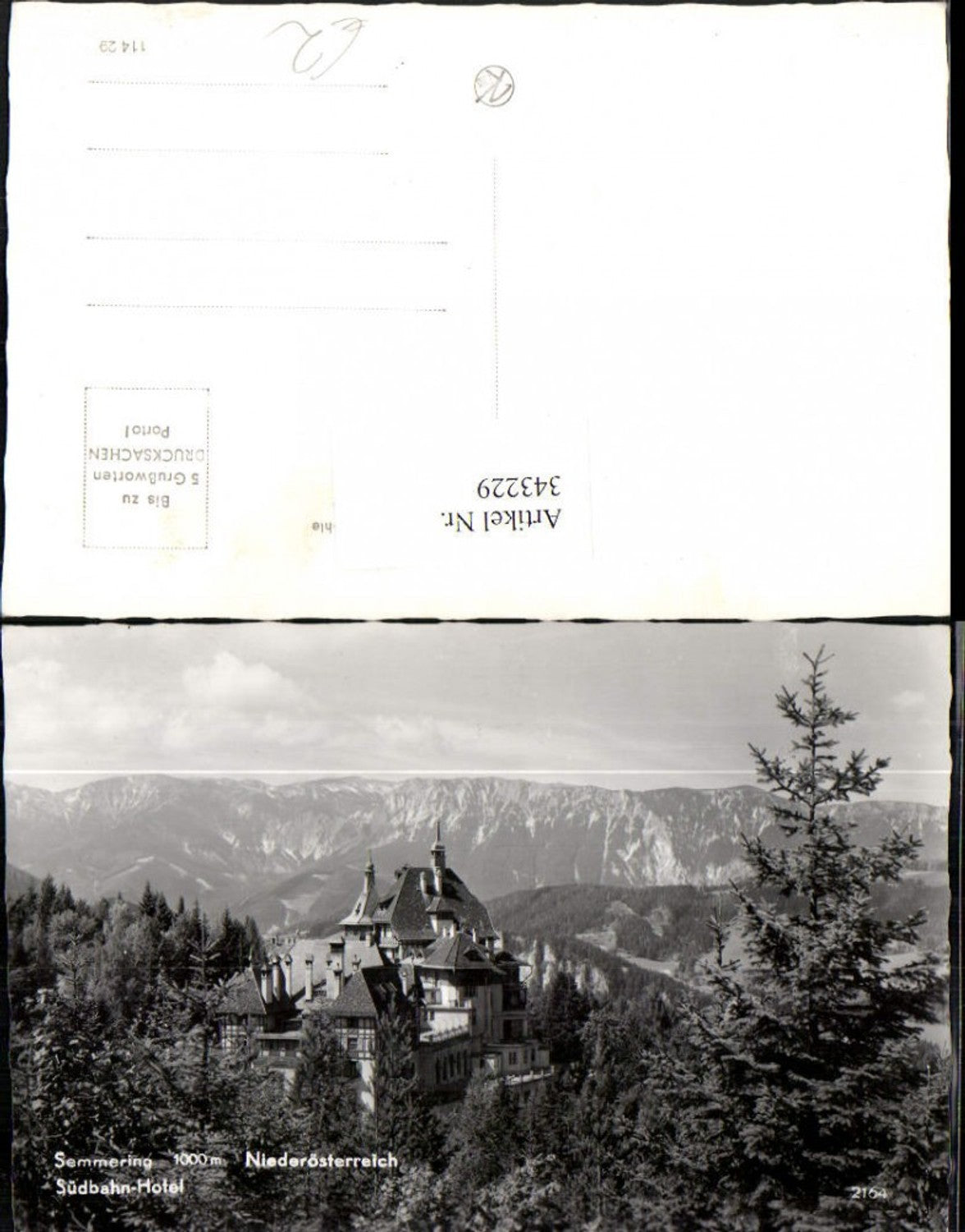 343229,Semmering Südbahnhotel Bergkulisse
