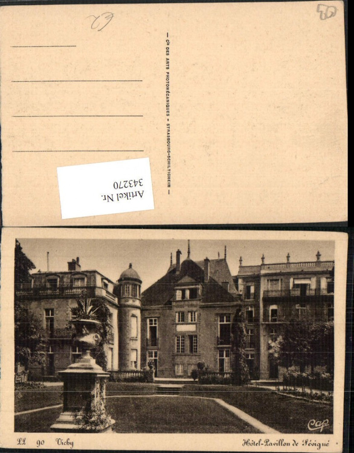 343270,Auvergne Allier Vichy Hotel Pavillon de Sevigne