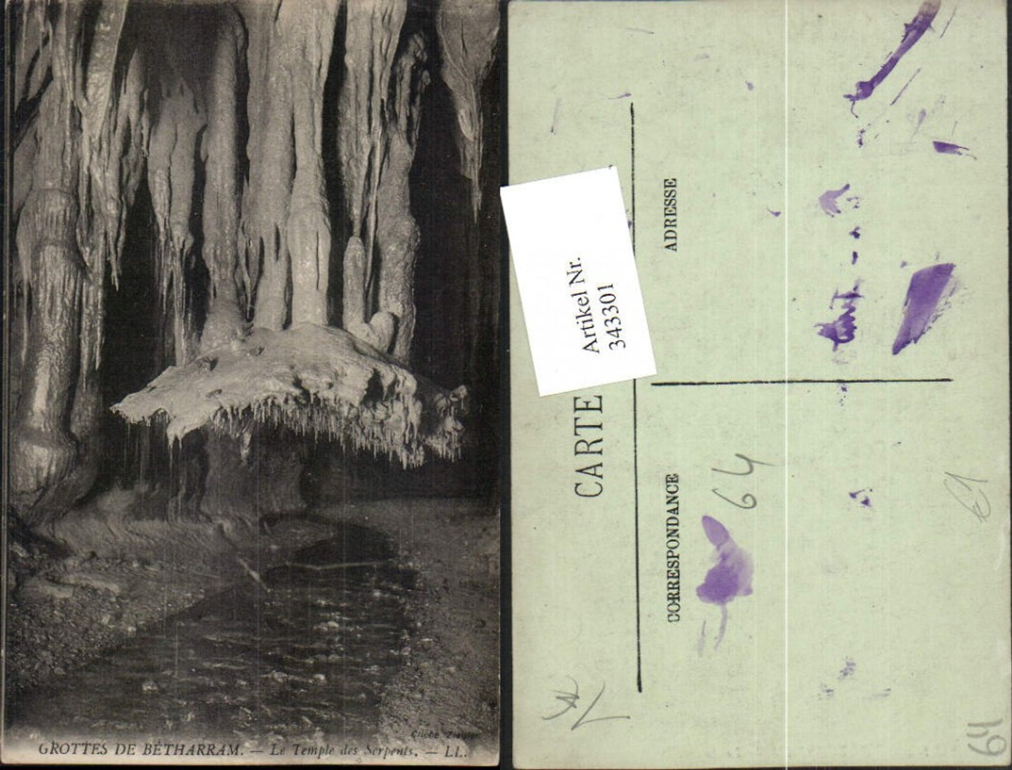 343301,Aquitanien Pyrenees-Atlantiques Grottes de Betharram Le Temple des Serpents Grotte