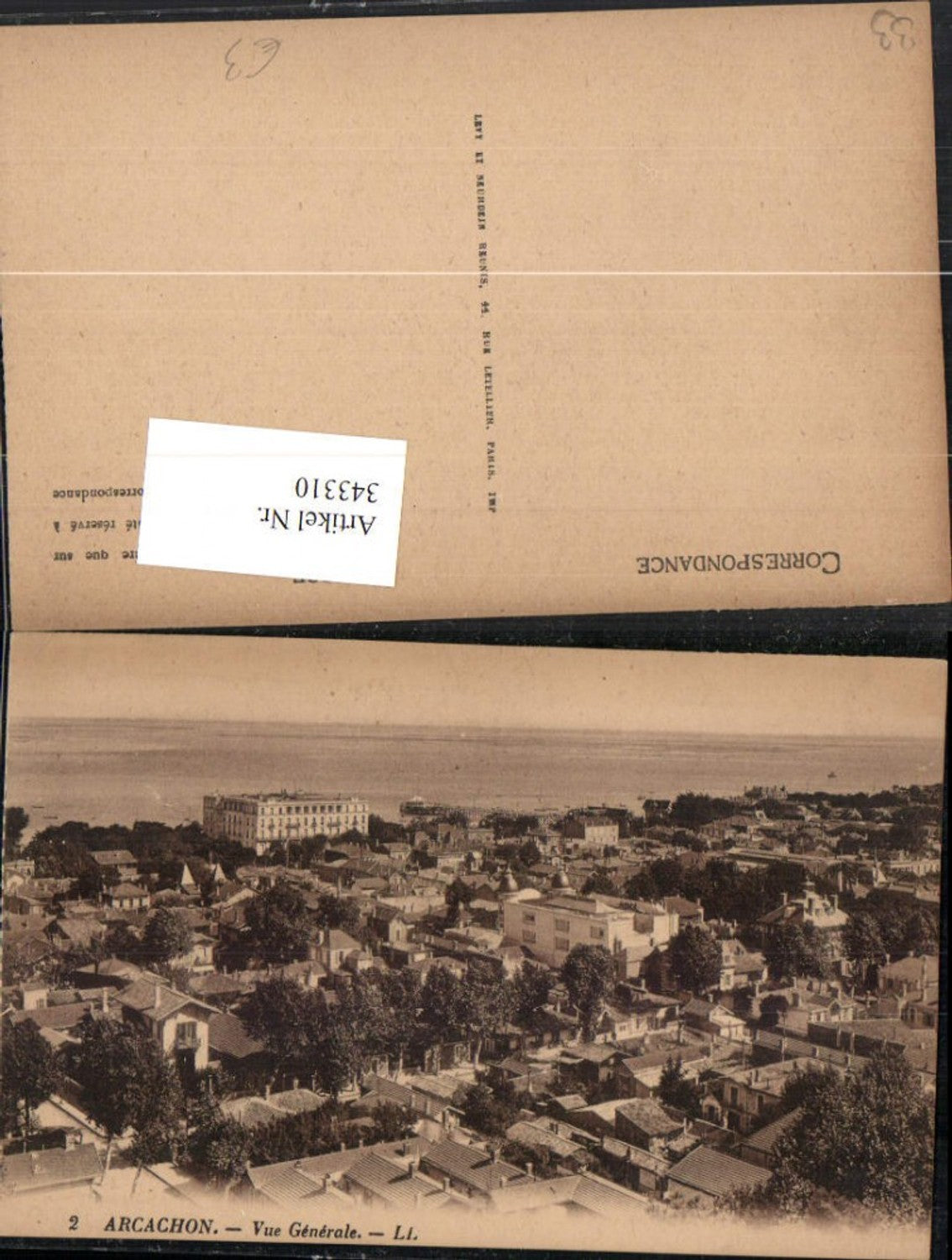 343310,Aquitanien Gironde Arcachon Vue Generale Totale