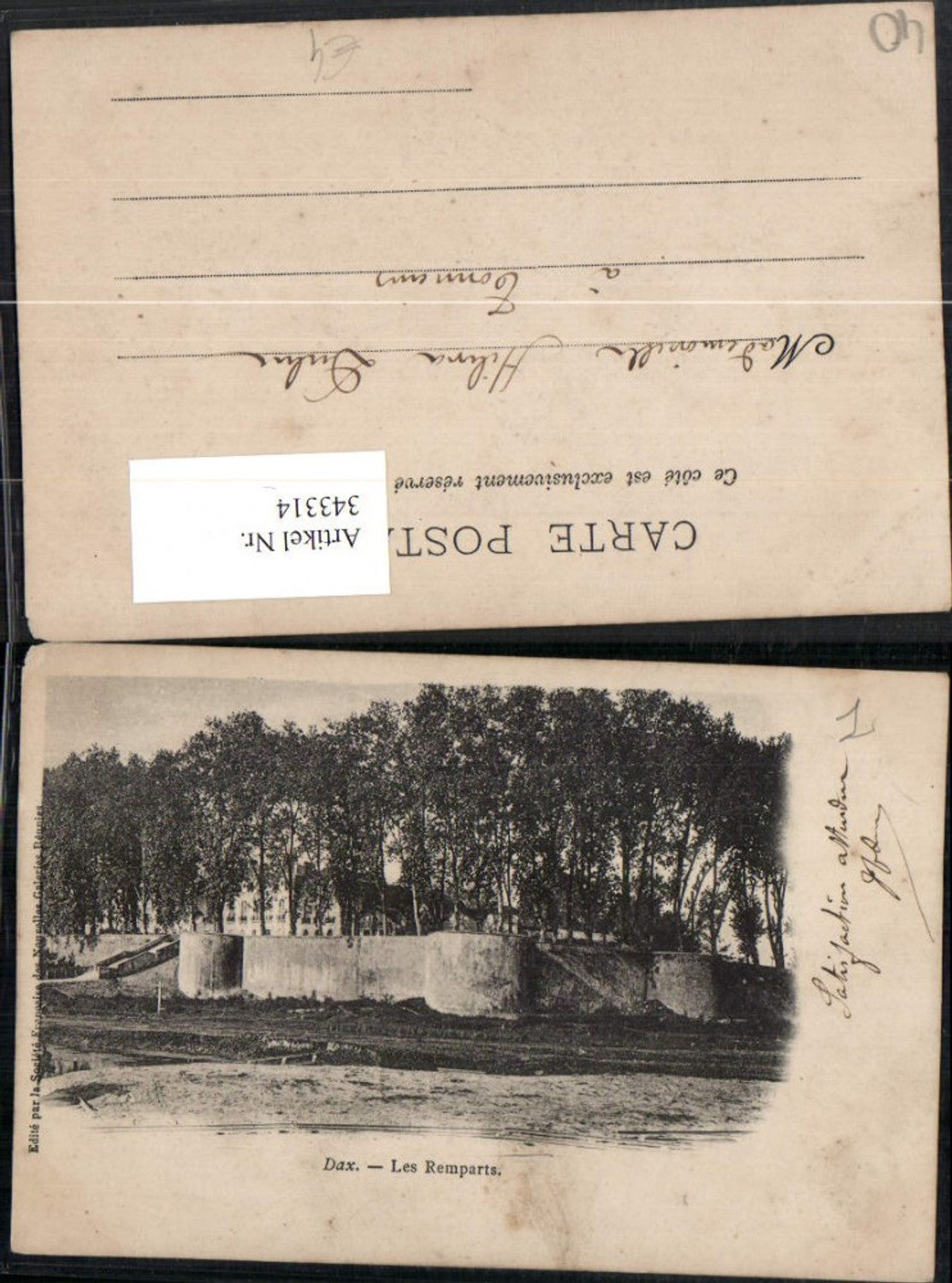 343314,Aquitanien Landes Dax Les Remparts Mauer
