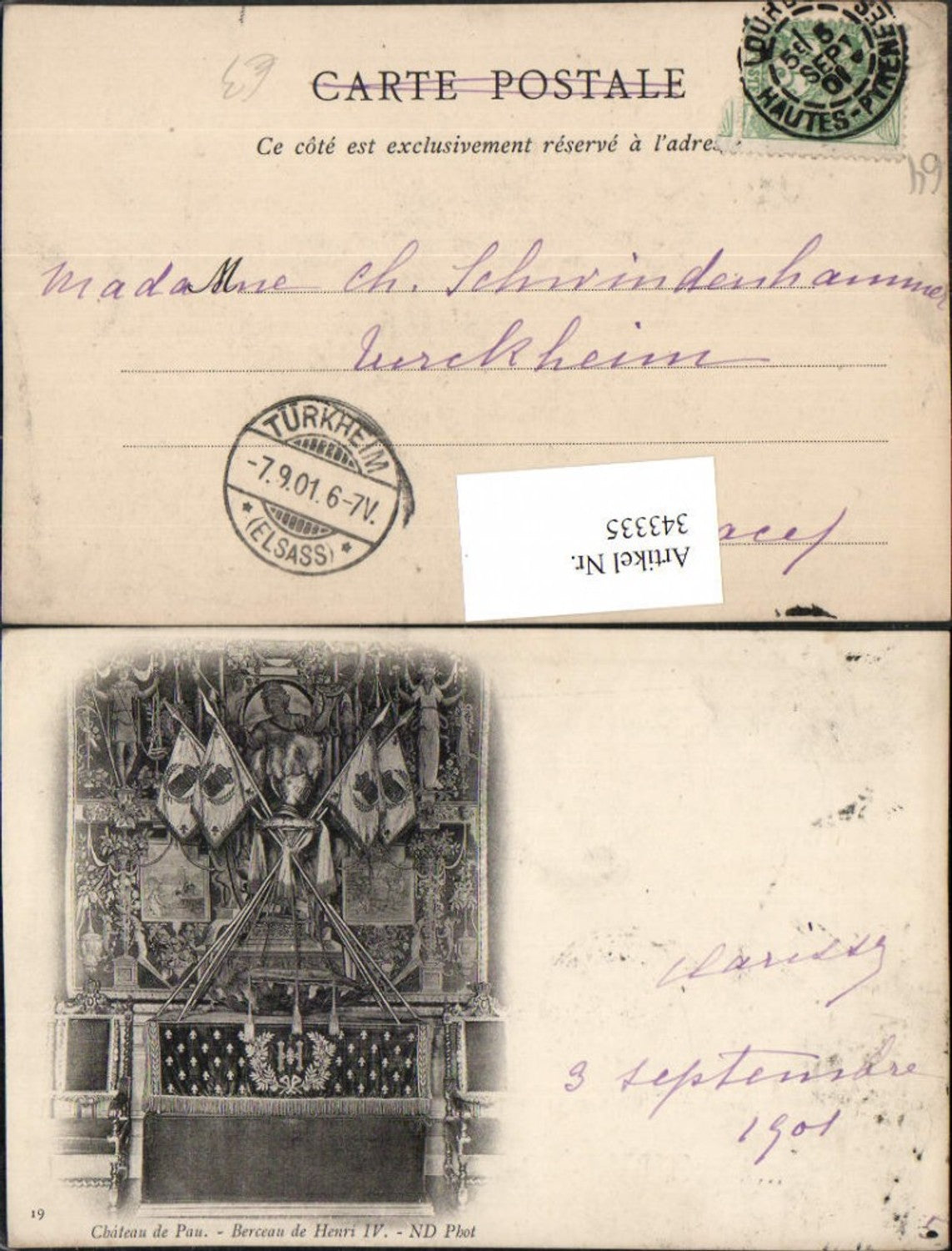 343335,Aquitanien Pyrenees-Atlantiques Chateau de Pau Schloss Berceau de Henri IV