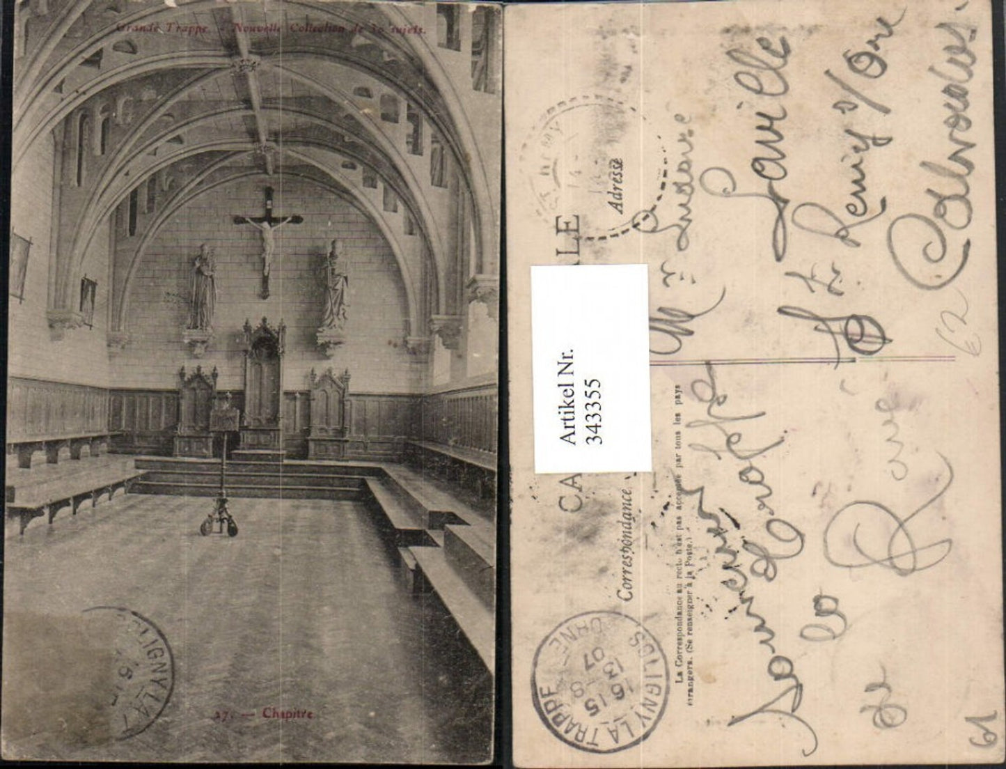 343355,Basse-Normandie Orne Grande Trappe Chapitre Innenansicht