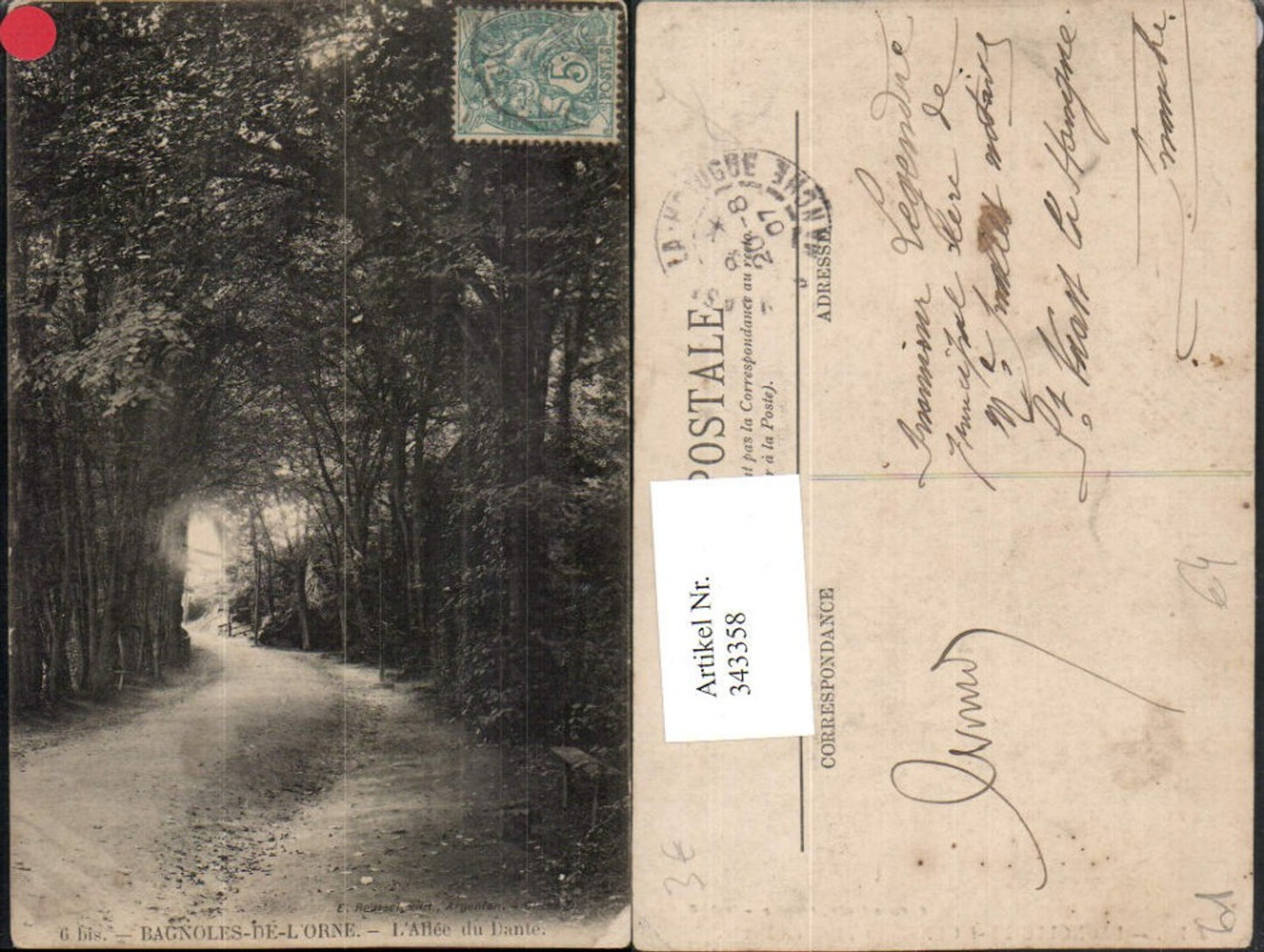 343358,Basse-Normandie Orne Bagnoles-de-l'Orne L'Allee du Dante Straße
