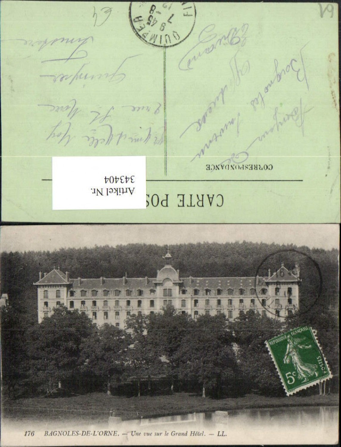 343404,Basse-Normandie Orne Bagnoles-de-l'Orne Une vue sur le Grand Hotel