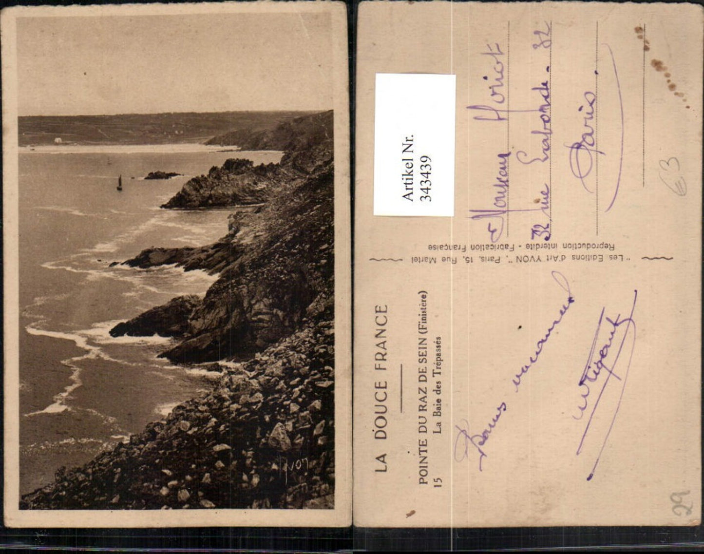 343439,Bretagne Finistere Pointe du Raz de Sein La Baie des Trepasses Küste