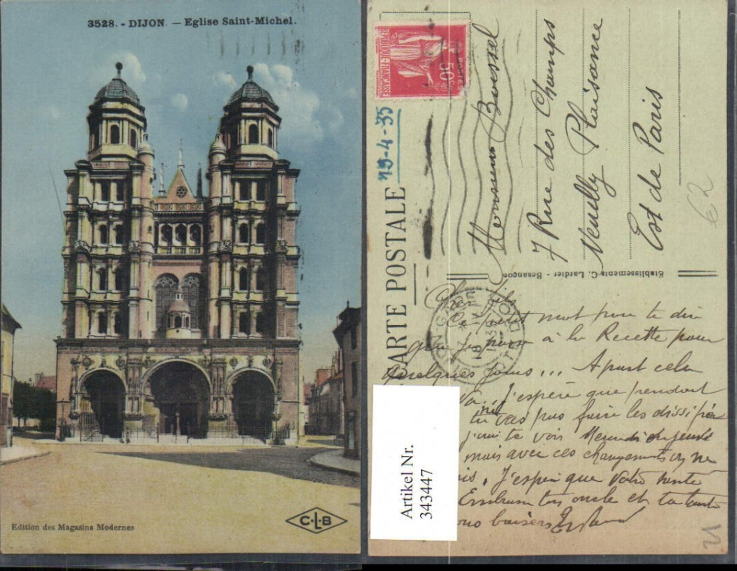 343447,Burgund Cote-Or Dijon Eglise Saint-Michel Kirche