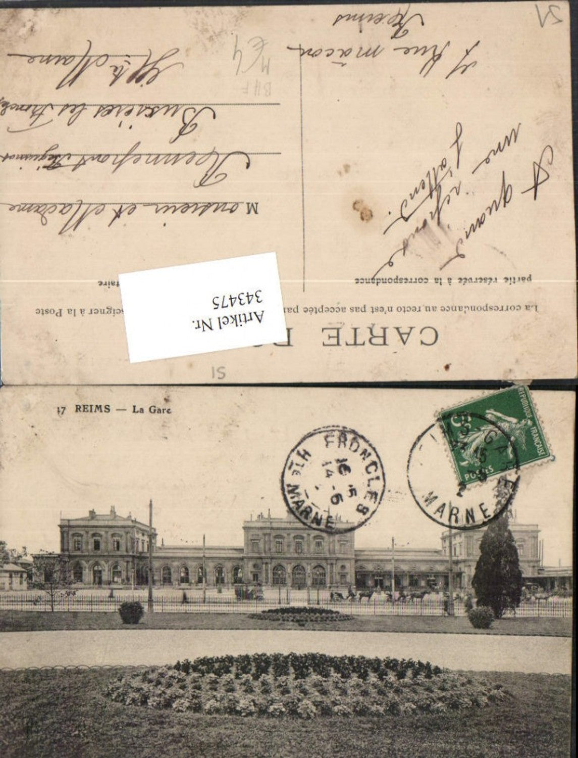 343475,Champagne-Ardenne Marne Reims La Gare Bahnhof