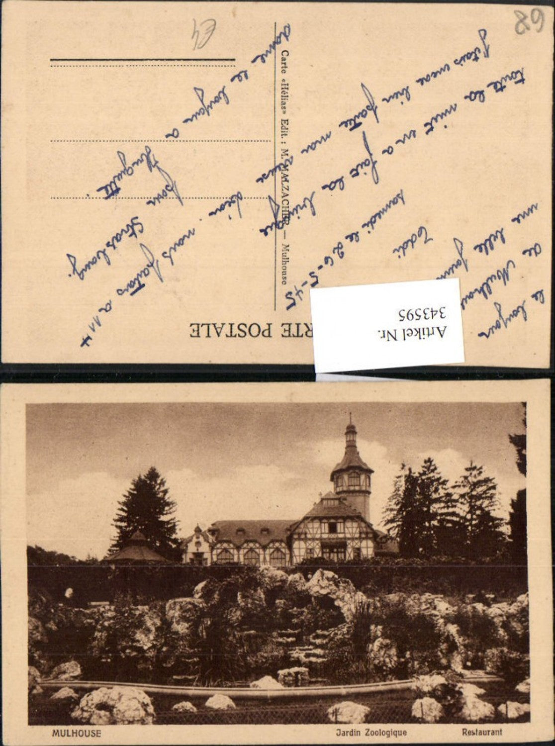 343595,Elsass Haut-Rhin Mulhouse Mühlhausen Jardin Zoologique Garten Restaurant