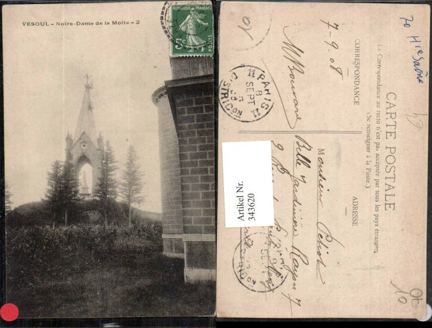 343620,Franche-Comte Haute-Saone Vesoul Notre-Dame de la Motte Kapelle