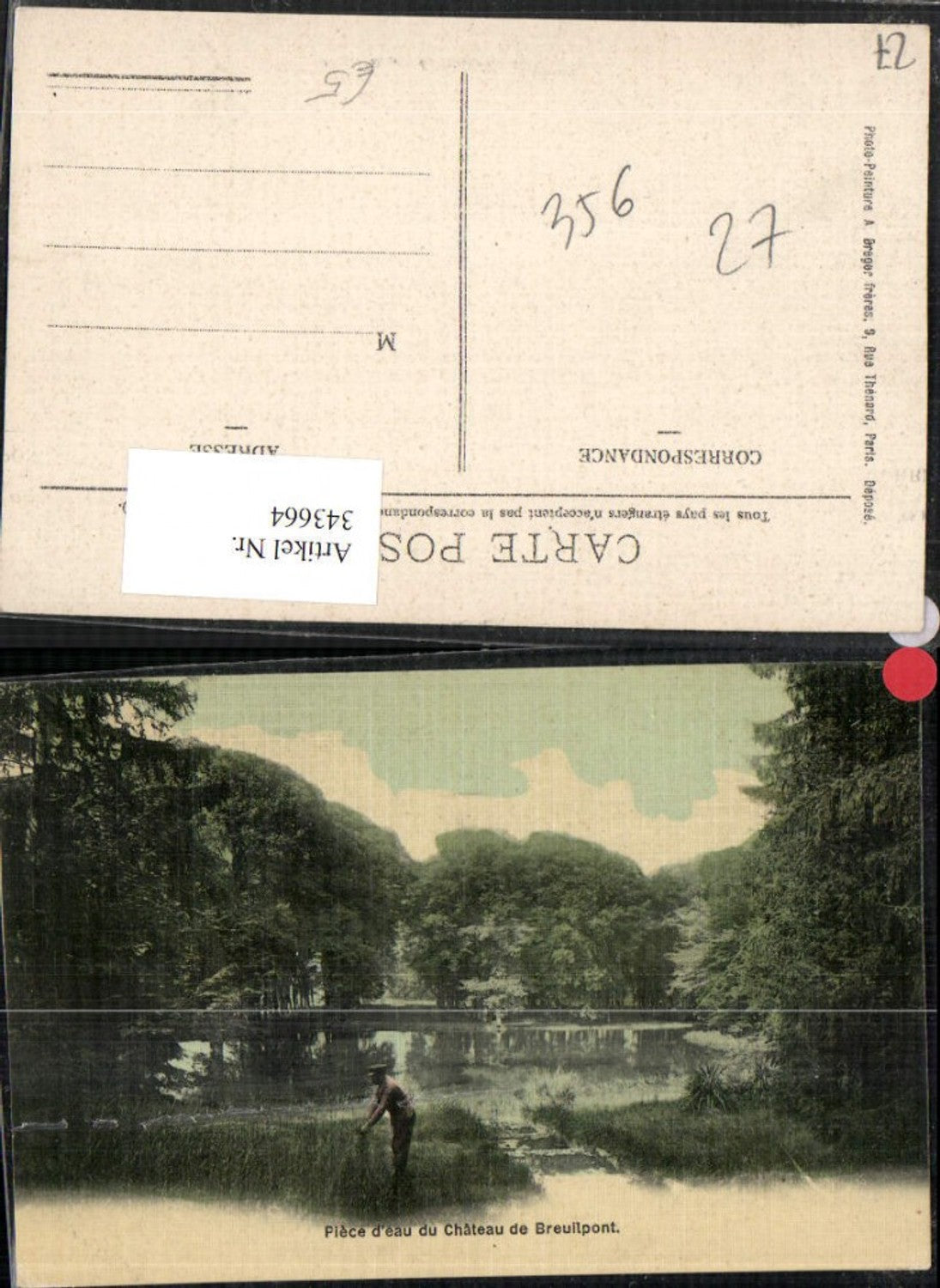 343664,Haute-Normandie Eure Piece d'eau du Chateau de Breuilpont