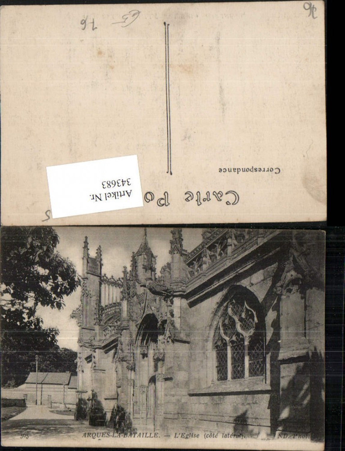 343683,Haute-Normandie Seine-Maritime Arques-la-Bataille L'Eglise Kirche