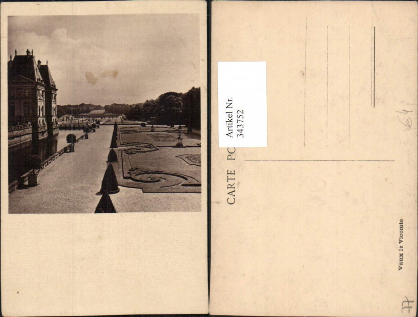 343752,Ile-de-France Seine-et-Marne Vaux le Vicomte Schloss Garten