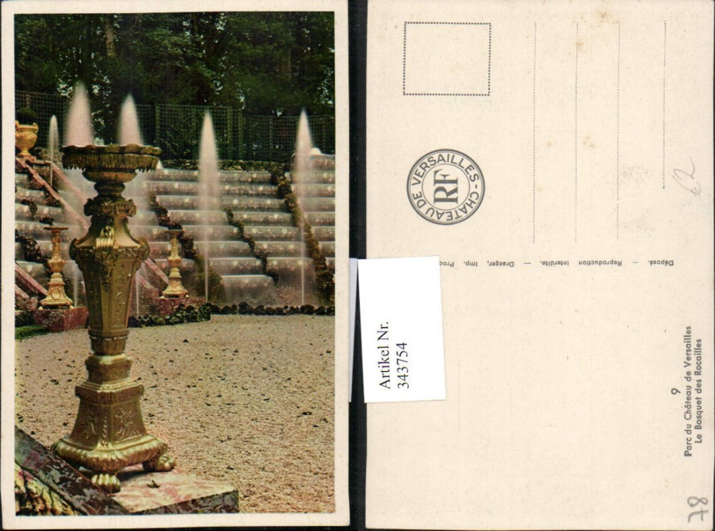 343754,Ile-de-France Yvelines Parc du Chateau de Versailles Bosquet des Rocailles Wasserspiel