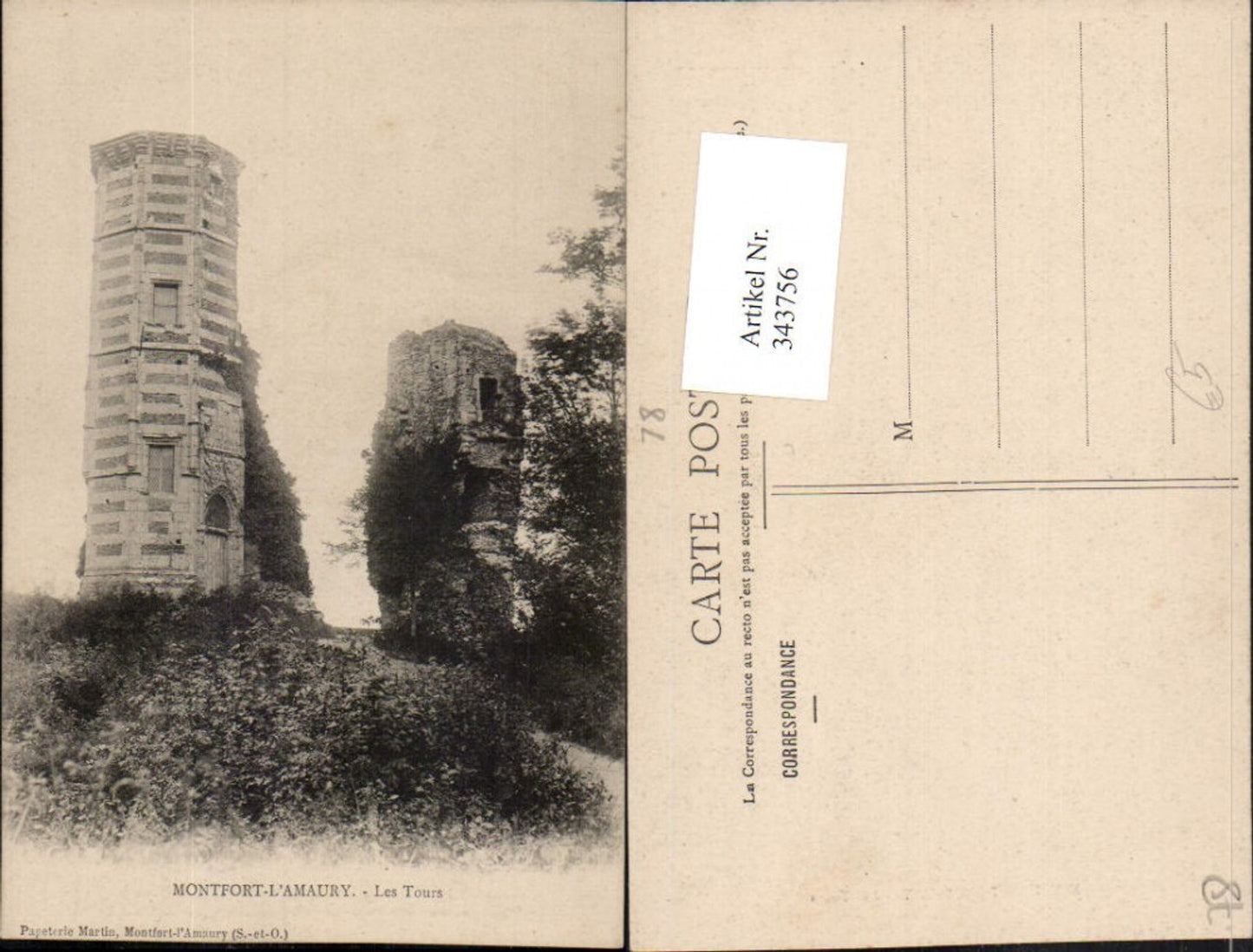 343756,Ile-de-France Yvelines Montfort-l'Amaury Les Tours Türme