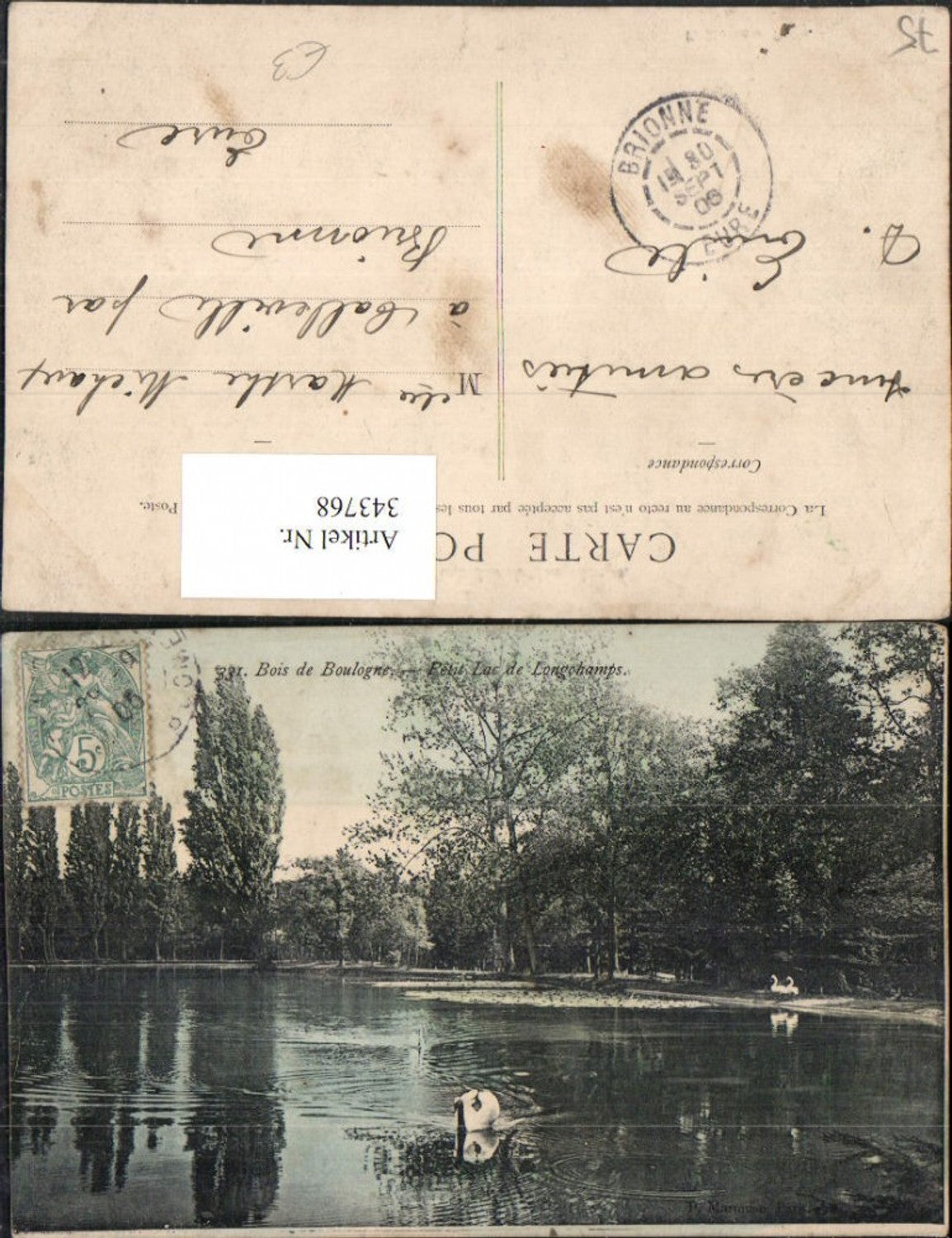343768,Ile-de-France Paris Bois de Boulogne Petit Lac de Longchamps See