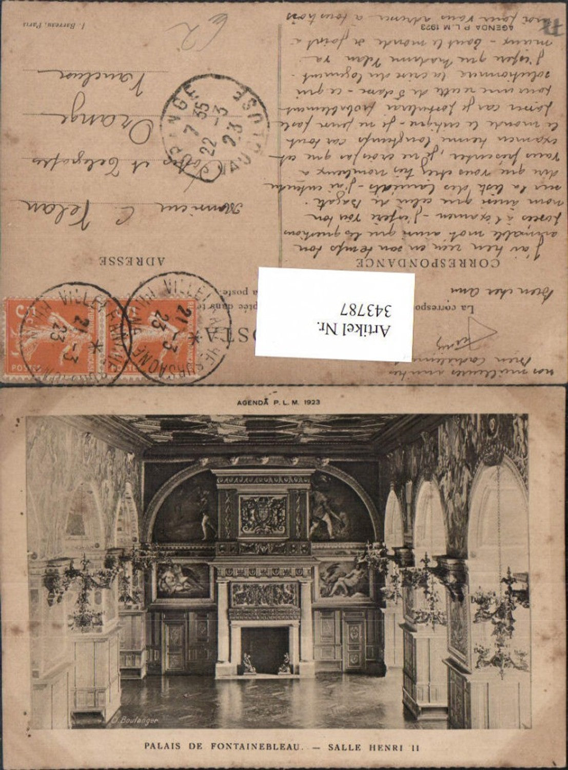 343787,Ile-de-France Seine-et-Marne Palais de Fontainebleau Salle Henri II Castle