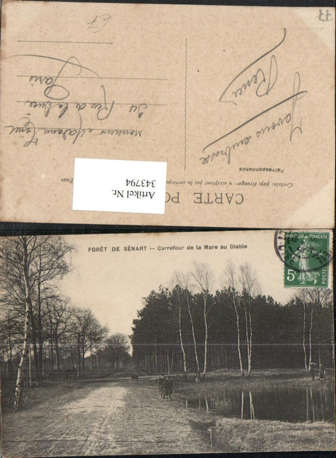 343794,Ile-de-France Seine-et-Marne Foret de Senart Carrefour de la Mare au Diable Wald