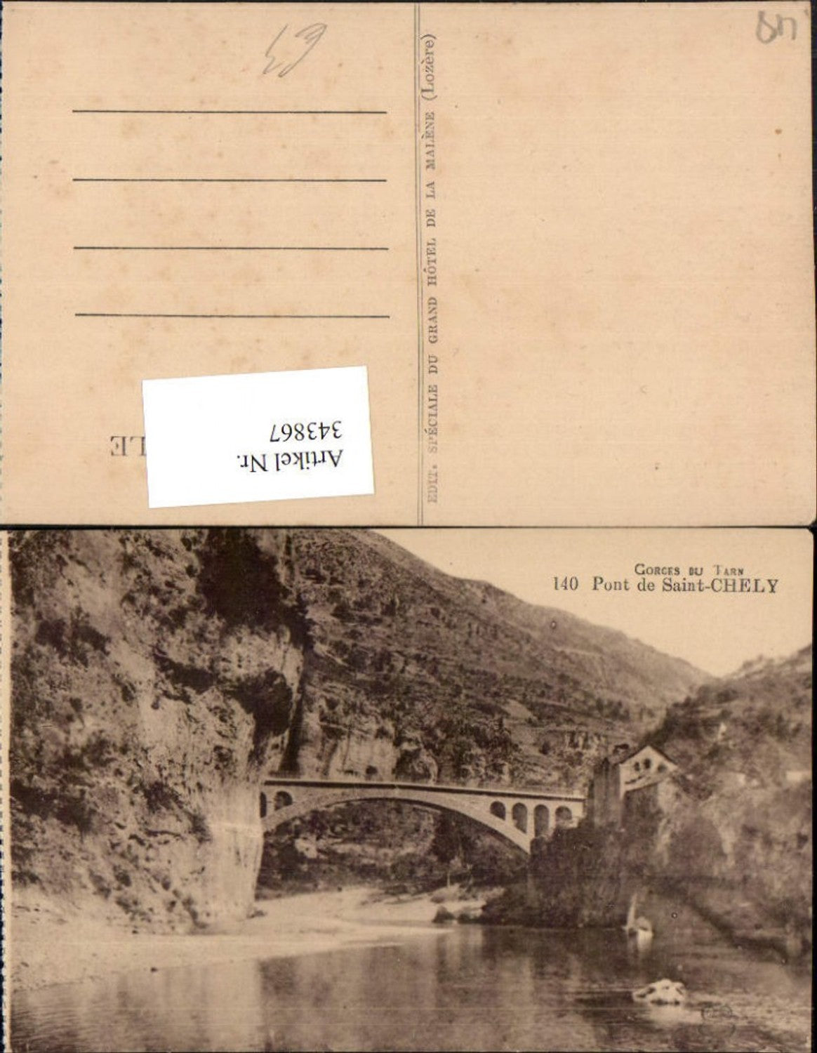 343867,Languedoc-Roussillon Lozere Pont de Saint-Chely Brücke