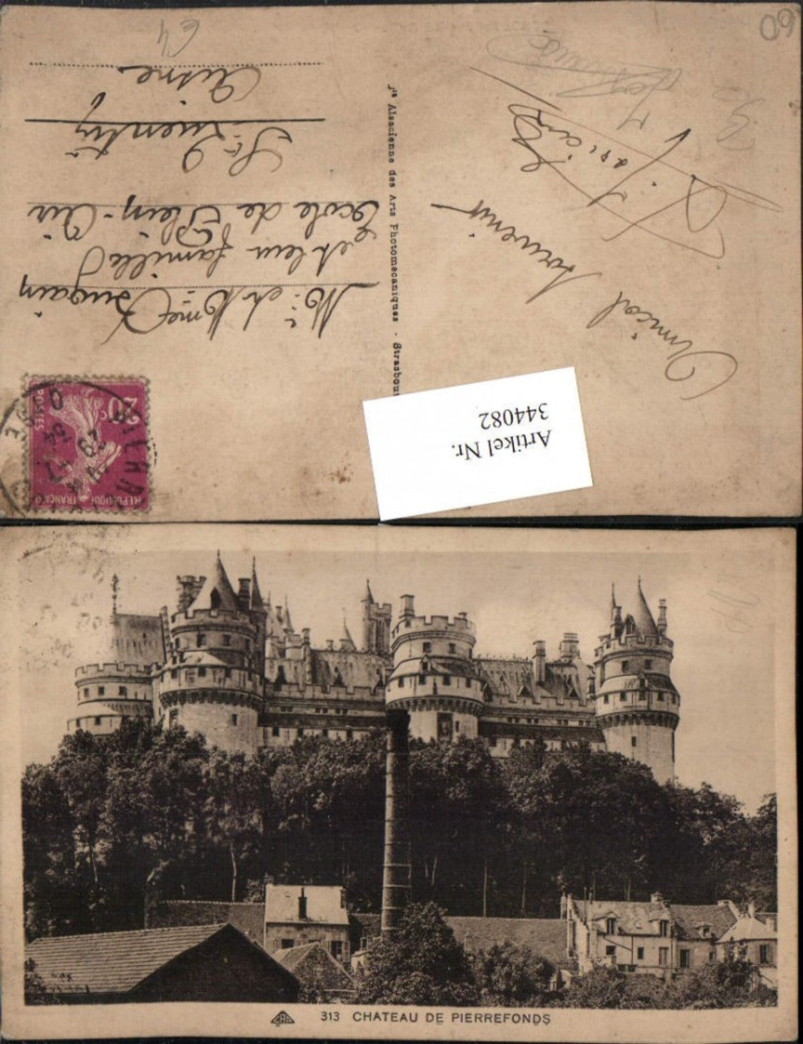 344082,Picardie Oise Chateau de Pierrefonds Schloss