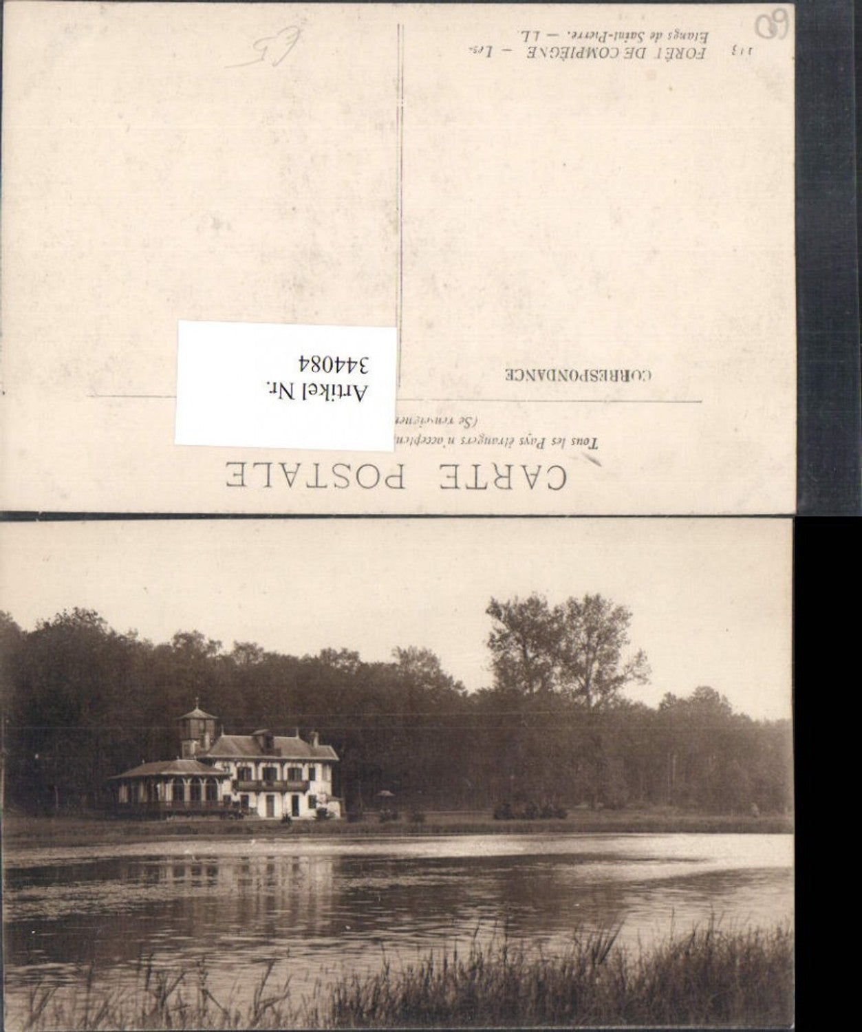 344084,Picardie Oise Foret de Compiegne Les Etangs de Saint-Pierre See
