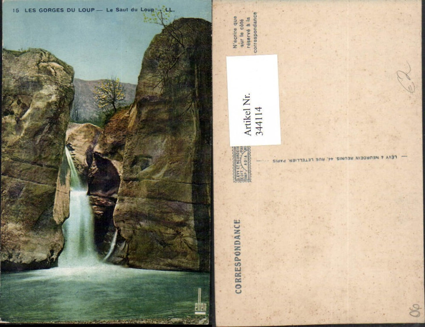 344114,Provence-Alpes-Cote-Azur Alpes-Maritimes Les Gorges du Loup Le Saut du Loup Wasserfall