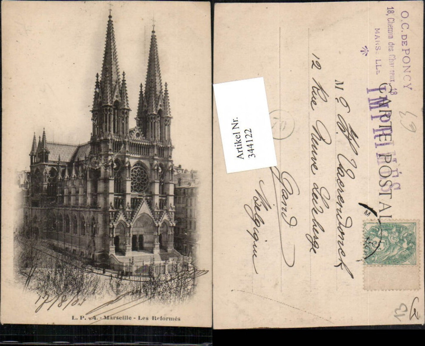 344122,Provence-Alpes-Cote-Azur Bouches-de-Rhone Marseille Les Reformes Kirche