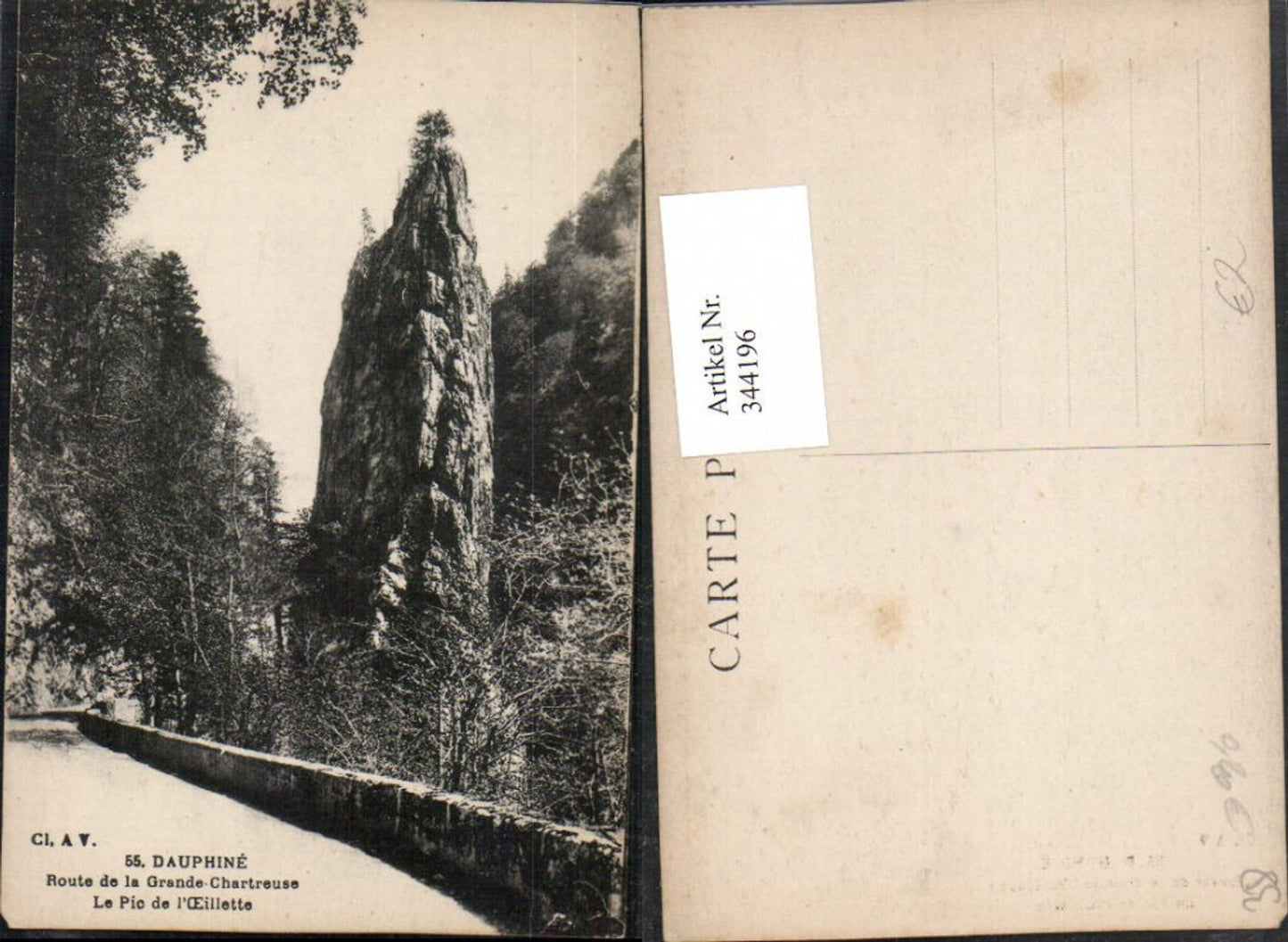 344196,Rhone-Alpes Isere Dauphine Route de la Grande Chartreuse Le Pic de l'Oeillette Felsen