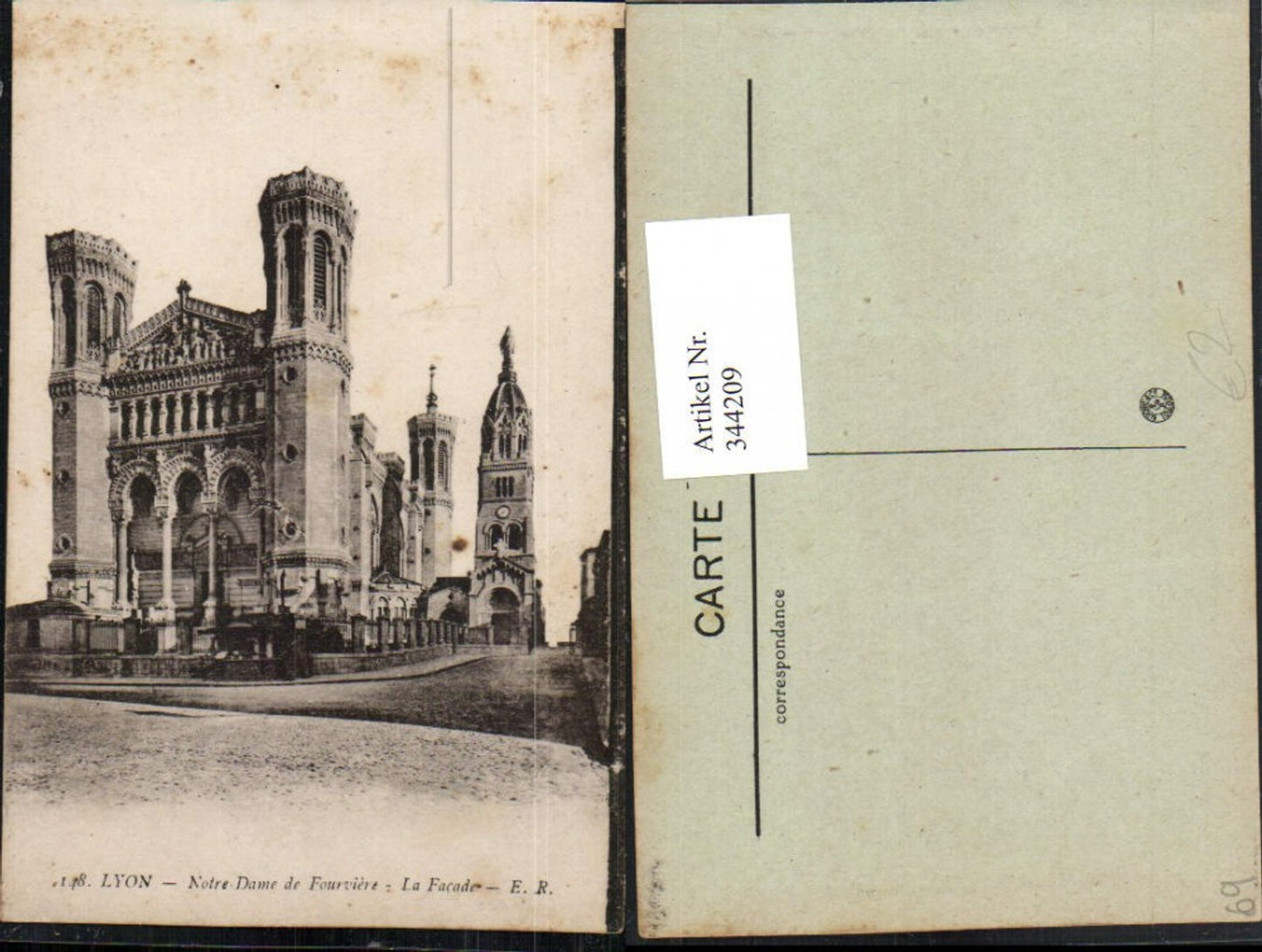 344209,Rhone-Alpes Rhone Lyon Notre-Dame de Fourviere Kirche