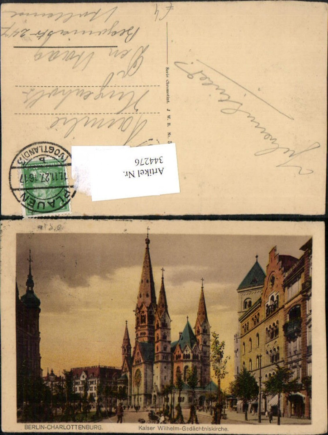 344276, Berlin Charlottenburg Kaiser Wilhelm Memorial Church