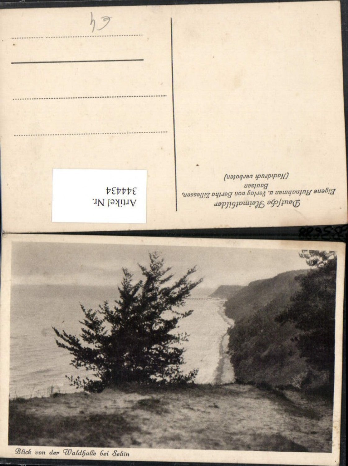 344434,Blick von der Waldhalle bei Sellin Strand