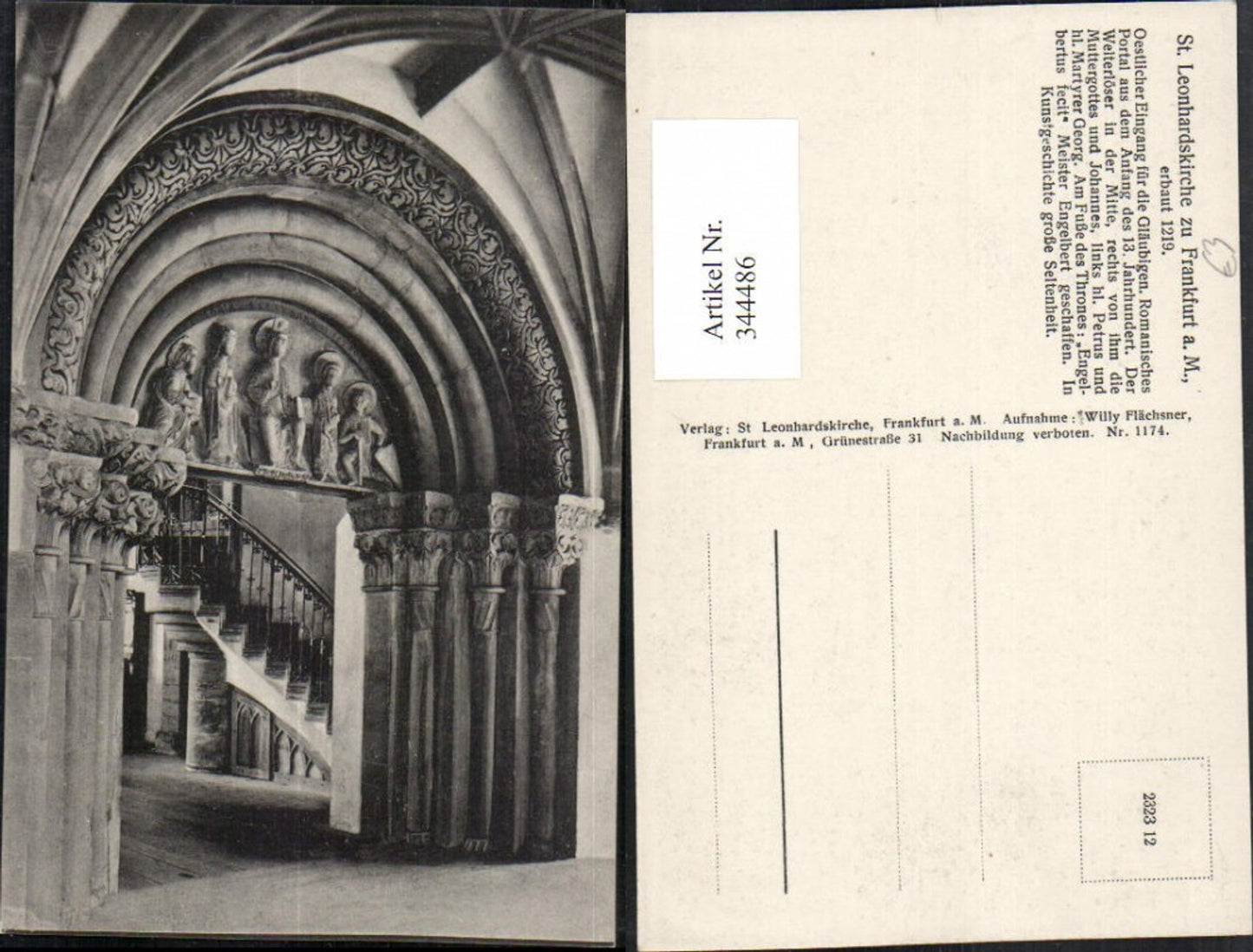 344486,Frankfurt am Main St. Leonhardskirche Kirche Eingang